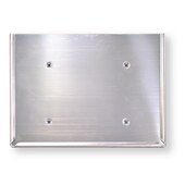 Support inox pour rectangle d'identification ADR 400X300 mm
